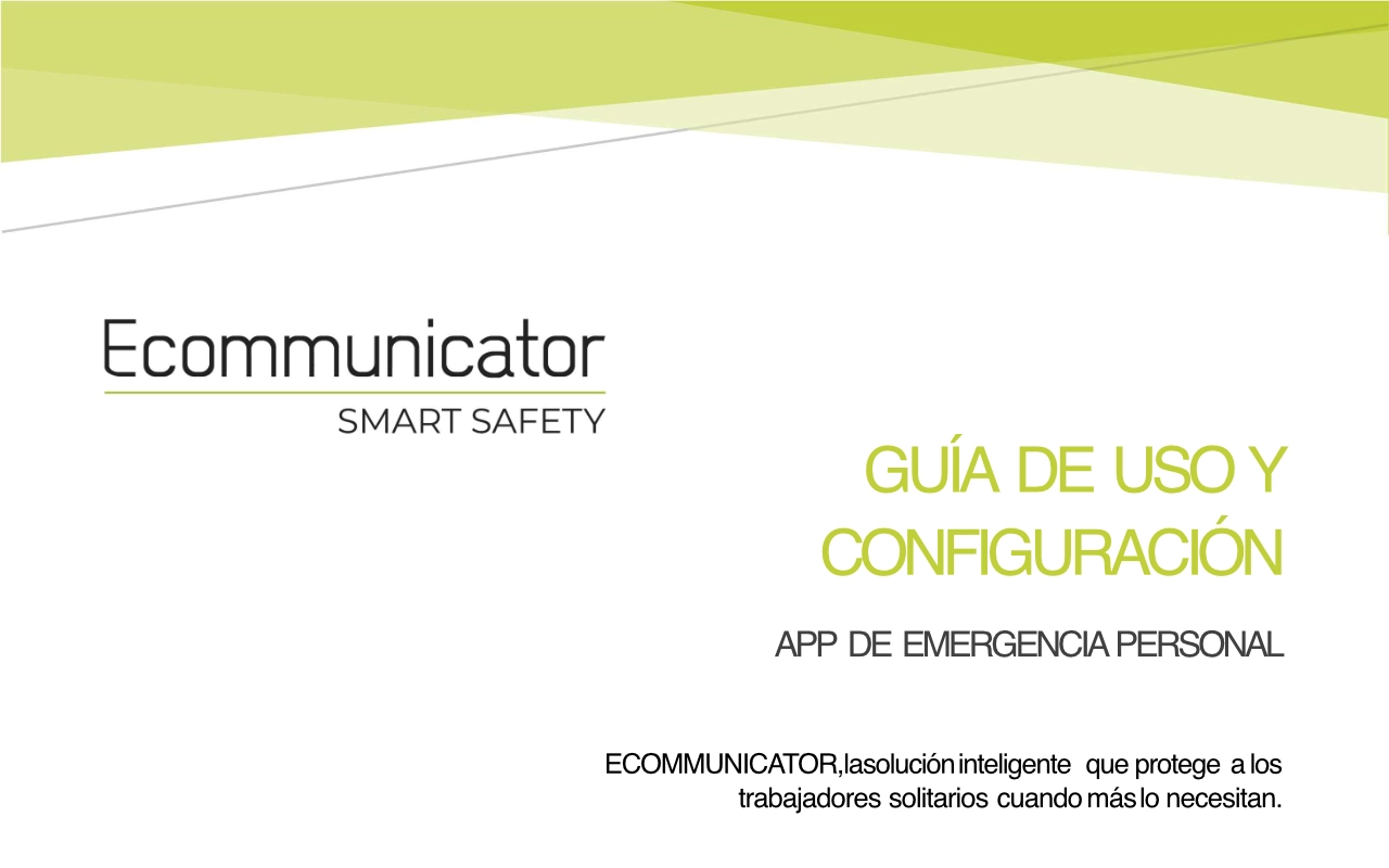 configuracion app hombre muerto lone worker ecommunicator